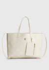 Tommy Hilfiger Iconic Large Monogram Tote Bag, Sugarcane
