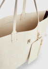 Tommy Hilfiger Iconic Large Monogram Tote Bag, Sugarcane