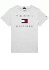 Tommy Hilfiger Boys Large Logo T-Shirt, Grey