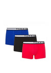 Tommy Hilfiger 3 Pack Logo Waistband Boxers, Blue Multi