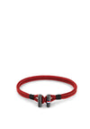 Tommy Hilfiger Mens Nylon Cord Wrapped 2790335 Bracelet, Red