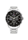 Tommy Hilfiger 1791967 Owen Watch, Silver & Black