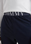 Tommy Hilfiger Soft Long Sleeve Pyjama Set, White & Desert Sky