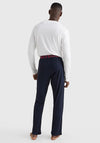 Tommy Hilfiger Soft Long Sleeve Pyjama Set, White & Desert Sky
