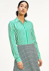 Tommy Hilfiger Womens Striped Shirt, Green