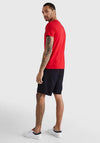 Tommy Hilfiger Signature Tape Logo T-Shirt, Primary Red