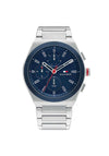 Tommy Hilfiger Mens Connor 1791896 Watch, Silver