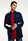 Tommy Jeans Twill Colour Blocked Heritage Shirt, Twilight Navy