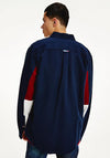 Tommy Jeans Twill Colour Blocked Heritage Shirt, Twilight Navy