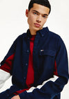 Tommy Jeans Twill Colour Blocked Heritage Shirt, Twilight Navy