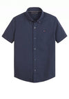 Tommy Hilfiger Boys Solid Stretch Poplin Shirt, Twilight Navy