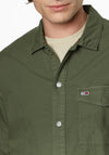 Tommy Jeans Spring Dobby Overshirt, Avalon Green