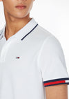 Tommy Jeans Tipped Polo Shirt, White