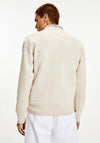 Tommy Jeans Flag Patch Crew Neck Sweater, Smooth Stone