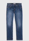 Tommy Jeans Mens Ryan Straight Leg Jeans, Dark Denim