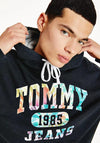 Tommy Jeans College Tie-Dye Hoodie, Twilight Navy