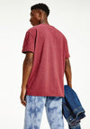 Tommy Jeans Vintage Logo Washed T-Shirt, Bing Cherry