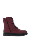 Tommy Bowe Womens Mahon Lace up Boots, Maroon