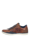 Tommy Bowe Aki Leather Trainer, Brown