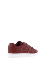 Tommy Bowe Womens Ordman Quilted Stud Trainers, Wine