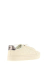 Tommy Bowe Womens Shrieves Quilted Trainers, Cream
