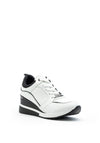 Tommy Bowe Womens Morton Wedge Trainer, White