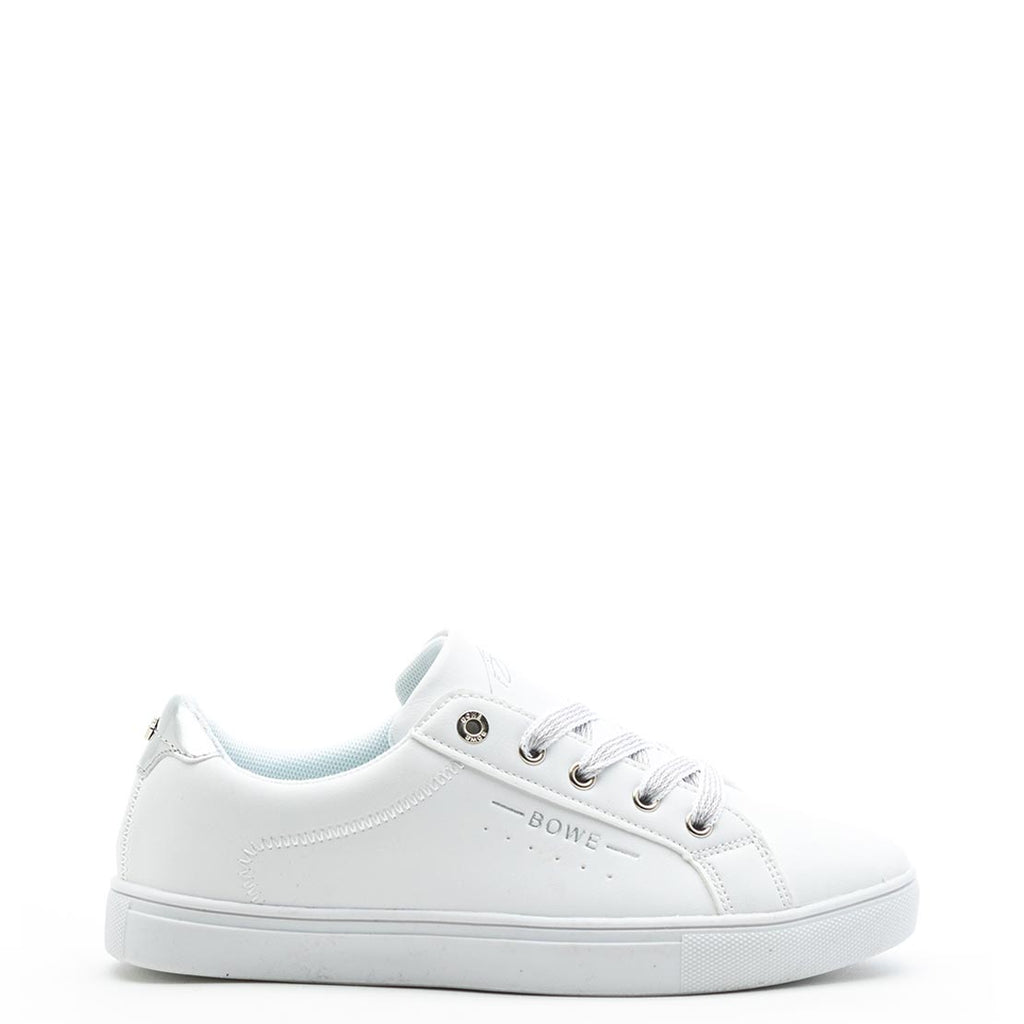 Tommy Bowe Ladies Woodman Faux Leather Trainer, White