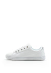 Tommy Bowe Ladies Woodman Faux Leather Trainer, White