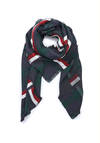 Tommy Hilfiger East Coast Square Monogram Scarf, Navy