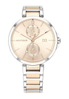 Tommy Hilfiger Womens Angela Stainless Steel Watch, Silver & Gold