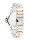Tommy Hilfiger Womens Angela Stainless Steel Watch, Silver & Gold