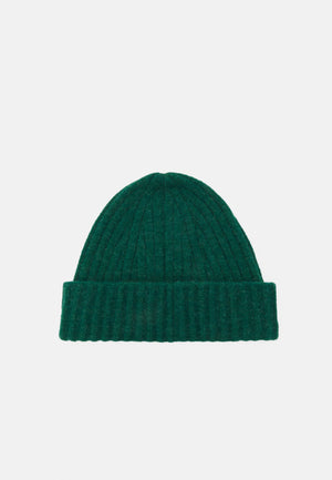 Tommy Hilfiger Modern Monogram Plaque Fluffy Beanie, Green