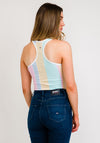 Tommy Jeans Womens Pastel Stripe Vest Bodysuit, Multi
