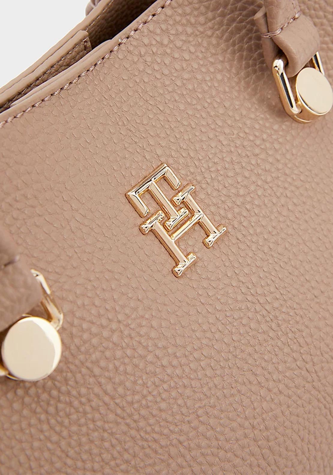 Tommy Hilfiger Small Monogram Satchel, Neutral