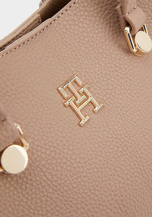 Tommy Hilfiger Small Monogram Satchel, Neutral