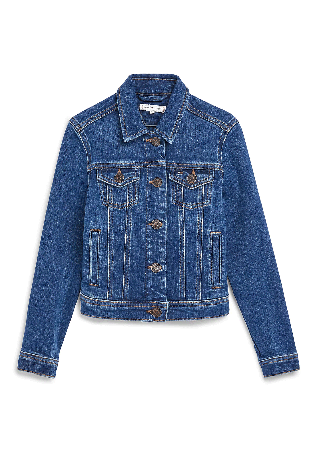 Tommy Hilfiger Girls Trucker Denim Jacket, Blue