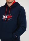 Tommy Jeans Essential Graphic Hoodie, Twilight Navy