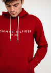 Tommy Hilfiger Chest Logo Hoodie, Regatta Red