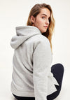 Tommy Hilfiger Women’s Heritage Logo Embroidered Hoodie, Grey