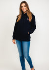 Tommy Hilfiger Womens Embroidered Motion Flag Hoodie, Navy