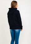 Tommy Hilfiger Womens Embroidered Motion Flag Hoodie, Navy
