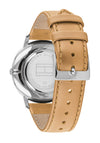 Tommy Hilfiger Mens James Leather Watch, Brown