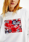 Tommy Hilfiger Embroidered Floral Sweatshirt, White
