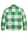 Tommy Hilfiger Boys Sherpa Lined Checked Overshirt, Green