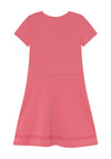 Tommy Hilfiger Girls Punto Skater Dress, Washed Crimson