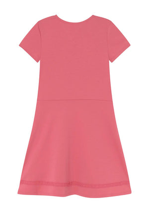 Tommy Hilfiger Girls Punto Skater Dress, Washed Crimson