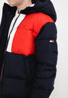Tommy Hilfiger Boys Colour Block Jacket, Navy