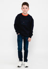 Tommy Hilfiger Boys Cord Applique Sweatshirt, Navy