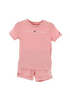 Tommy Hilfiger Baby Girl Essential T-Shirt & Short Set, Broadway Pink