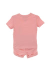 Tommy Hilfiger Baby Girl Essential T-Shirt & Short Set, Broadway Pink